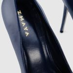 Scarpin Premium 100% em Couro Legítimo | Salto Alto Fino Azul