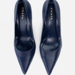 Scarpin Premium 100% em Couro Legítimo | Salto Alto Fino Azul