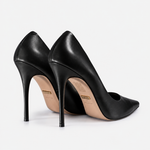 Scarpin Premium 100% em Couro Legítimo | Salto Alto Fino Preto