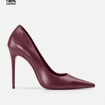 Scarpin Premium 100% em Couro Legítimo | Salto Alto Fino Vinho