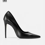 Scarpin Premium 100% em Couro Legítimo | Salto Alto Fino Preto