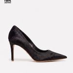 Scarpin Couro Pelo Premium Salto Médio Fino Preto