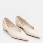 Sapatilha Couro Clássica Off White