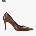 Scarpin Premium 100% em Couro Legítimo | Salto Médio Fino Marrom