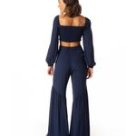 Blusa Manga Laço Safira