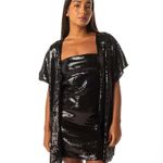 Kimono Paetê Preto 