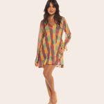 Vestido Tule Manga Longa Madá
