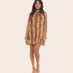 Vestido Tule Manga Longa Madá
