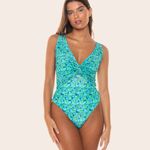 Maiô Decote Torcido Jade