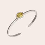 Bracelete Citrino Prata