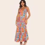 Vestido Longo Decote Volare