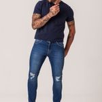 Calça Jeans Skinny Puídos Masculina Zune