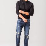 Calça Jeans Masculina Skinny Destroyed Estonada Zune