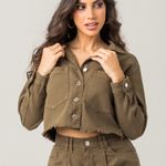 Jaqueta Crooped Sarja Feminino Zune