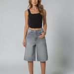 Jorts Feminino Jeans Cinza Zune