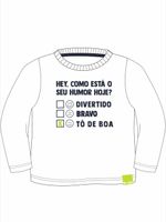 Camiseta m/malha humor