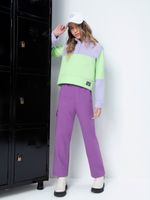 Casaco matelassado e calça pantalona