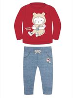 Conjunto blusa m/malha c/ calça