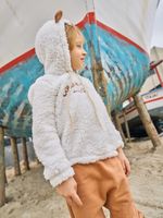 Conjunto casaco em pelo ovelha