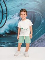 T-shirt e short moletinho