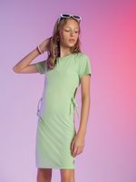 Vestido em malha crepada