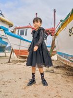 Vestido midi em chiffon