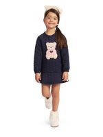 Vestido moletom 3D urso
