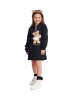 Vestido moletom urso