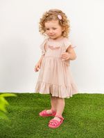 Vestido em gaze liso