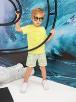 T-shirt e short em twill