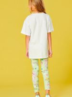 Camiseta over e legging