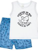 Conjunto camiseta e bermuda