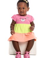 Vestido malha urso