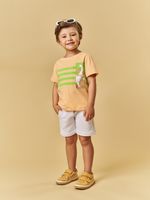 T-shirt em flamê e short step light