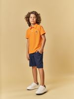Polo em pique e short linho washed