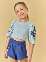Cropped ponto roma e short neo rustic