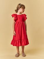 Vestido midi bordado