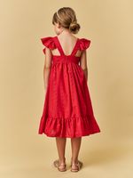 Vestido midi bordado
