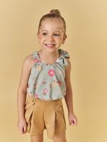 Cropped balonê e short cotton