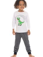 Pijama camiseta m/malha c/calça dinossauro