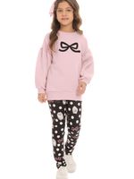 Casaco moletom c/legging suplex laço