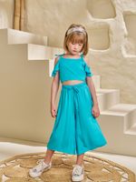 Cropped e pantacourt twill