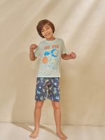 Pijama camiseta e shorts astrodino