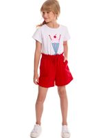 Blusa sorvete c/shorts moletinho light