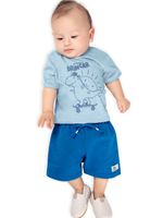 Camiseta brincar c/bermuda moletinho