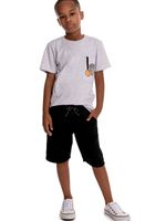 Camiseta meia malha basquete c/bermuda