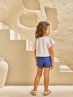 Blusa em poá e short neo rustic