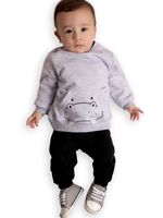 Casaco moletom hipopotamo c/calça