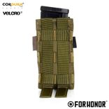 Porta Carregador de FUZIL SIMPLES COM ABA (5.56) - OLIVE DRAB