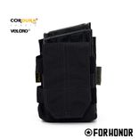 PORTA CARREGADOR DE FUZIL SIMPLES COM ABA (7.62) - BLACK 